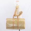 LOUIS VUITTON Monogram Vernis Mercer Boston Bag Beige M91000 LV Auth 152986-27