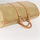 LOUIS VUITTON Monogram Vernis Mercer Boston Bag Beige M91000 LV Auth 152986-6