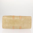 LOUIS VUITTON Monogram Vernis Mercer Boston Bag Beige M91000 LV Auth 152986-5