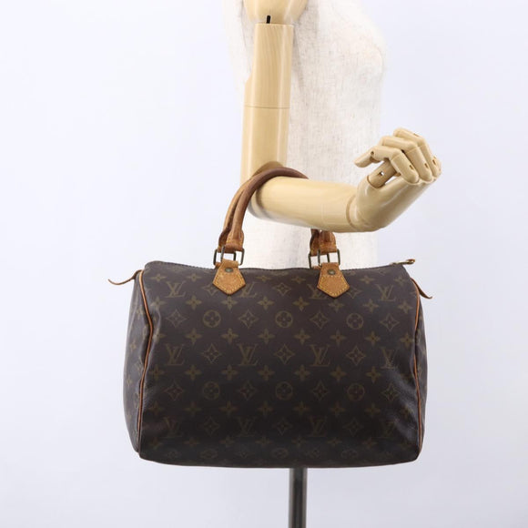 LOUIS VUITTON Monogram Speedy 30 Hand Bag M41526 LV Auth 152989