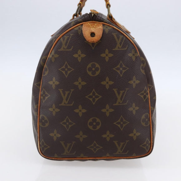 LOUIS VUITTON Monogram Speedy 30 Hand Bag M41526 LV Auth 152989