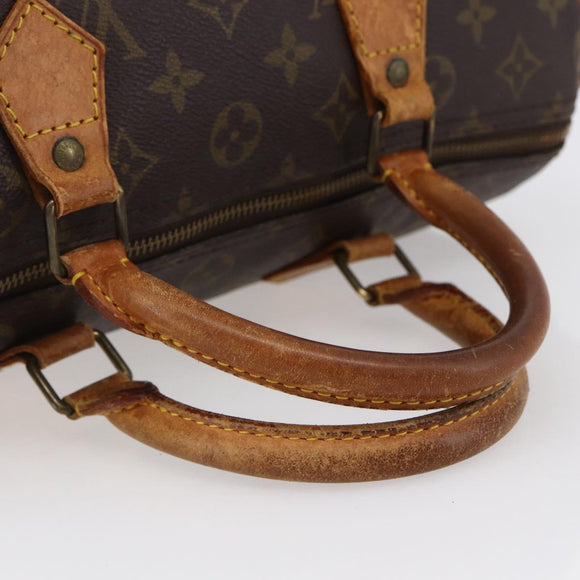 LOUIS VUITTON Monogram Speedy 30 Hand Bag M41526 LV Auth 152989