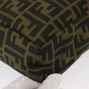 FENDI Zucca Canvas Hand Bag Black Brown Silver Auth 152992-15