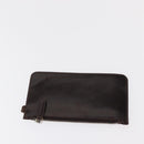 FENDI Zucca Canvas Hand Bag Black Brown Silver Auth 152992-20