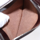 FENDI Zucca Canvas Hand Bag Black Brown Silver Auth 152992-21