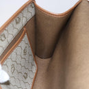 Christian Dior Honeycomb Canvas Chain Shoulder Bag PVC Beige Gold Auth 152993-19