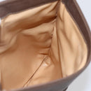 CELINE Shoulder Bag Leather Brown Gold Auth 152994-18