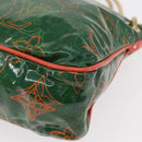 LOUIS VUITTON Monogram Bonbon Richard Prince Pochette Green M95748 Auth 152996V-15