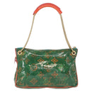 LOUIS VUITTON Monogram Bonbon Richard Prince Pochette Green M95748 Auth 152996V-2