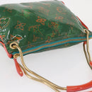LOUIS VUITTON Monogram Bonbon Richard Prince Pochette Green M95748 Auth 152996V-6