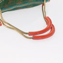 LOUIS VUITTON Monogram Bonbon Richard Prince Pochette Green M95748 Auth 152996V-7