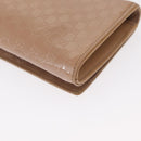 GUCCI Micro GG Supreme Clutch Bag PVC Beige 237073 Auth 152997-16