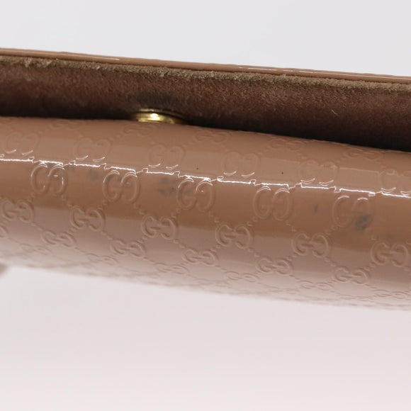 GUCCI Micro GG Supreme Clutch Bag PVC Beige 237073 Auth 152997