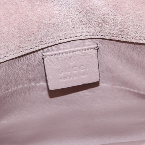 GUCCI Micro GG Supreme Clutch Bag PVC Beige 237073 Auth 152997