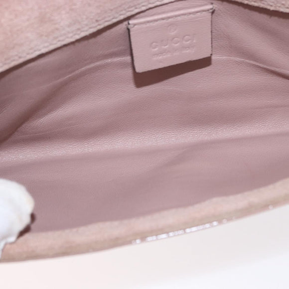 GUCCI Micro GG Supreme Clutch Bag PVC Beige 237073 Auth 152997