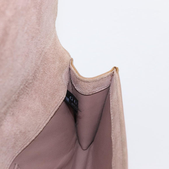 GUCCI Micro GG Supreme Clutch Bag PVC Beige 237073 Auth 152997