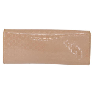GUCCI Micro GG Supreme Clutch Bag PVC Beige 237073 Auth 152997 - 0