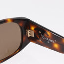 CHANEL Sunglasses Plastic Brown CC Auth 153000-10