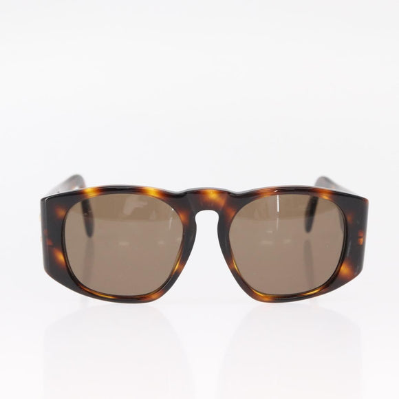 CHANEL Sunglasses Plastic Brown CC Auth 153000