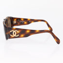 CHANEL Sunglasses Plastic Brown CC Auth 153000-6