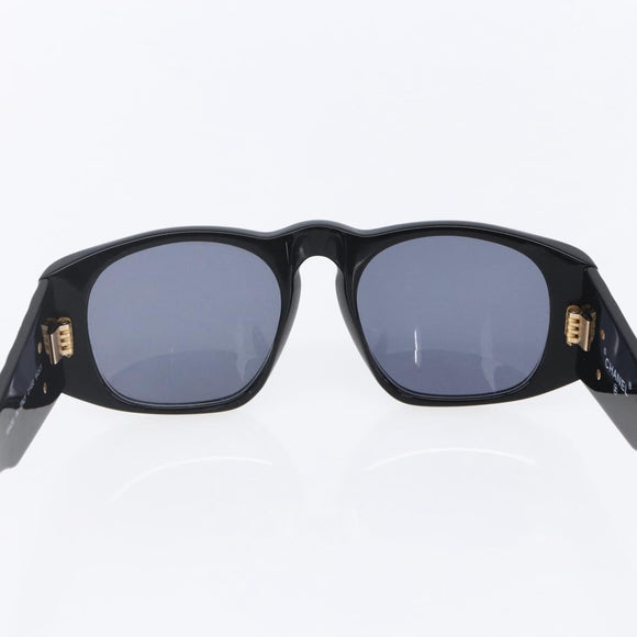 CHANEL Sunglasses plastic Black CC Auth 153001