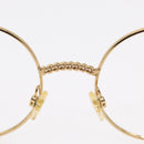 CHANEL Sunglasses frames metal Gold CC Auth 153002-9