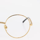 CHANEL Sunglasses frames metal Gold CC Auth 153002-4