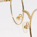 CHANEL Sunglasses frames metal Gold CC Auth 153002-8