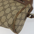 GUCCI GG Supreme Web Sherry Line Shoulder Bag PVC Beige Gold 010 378 Auth 153004-15