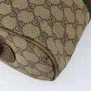 GUCCI GG Supreme Web Sherry Line Shoulder Bag PVC Beige Gold 010 378 Auth 153004-18