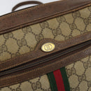 GUCCI GG Supreme Web Sherry Line Shoulder Bag PVC Beige Gold 010 378 Auth 153004-19