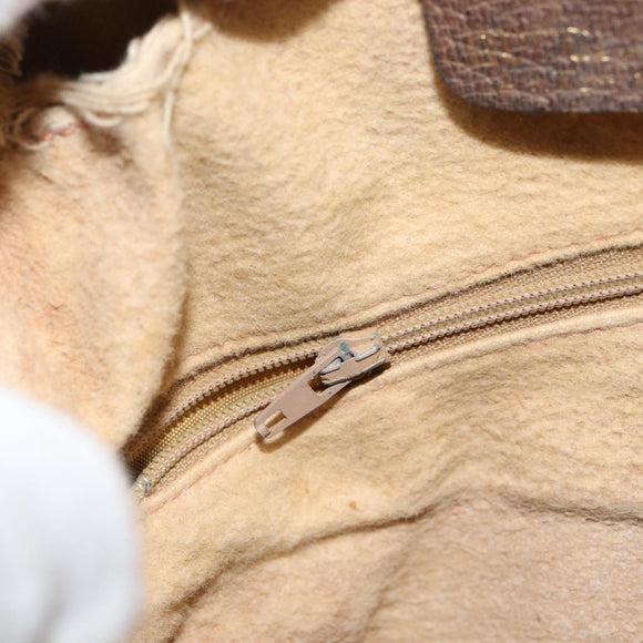 GUCCI GG Supreme Web Sherry Line Shoulder Bag PVC Beige Gold 010 378 Auth 153004