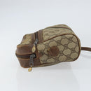 GUCCI GG Supreme Web Sherry Line Shoulder Bag PVC Beige Gold 010 378 Auth 153004-4