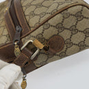 GUCCI GG Supreme Web Sherry Line Shoulder Bag PVC Beige Gold 010 378 Auth 153004-5