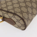 GUCCI GG Supreme Web Sherry Line Shoulder Bag PVC Beige 56 02 087 Auth 153005-15