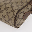 GUCCI GG Supreme Web Sherry Line Shoulder Bag PVC Beige 56 02 087 Auth 153005-11