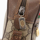 GUCCI GG Supreme Web Sherry Line Shoulder Bag PVC Beige 56 02 087 Auth 153005-12