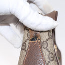GUCCI GG Supreme Web Sherry Line Shoulder Bag PVC Beige 56 02 087 Auth 153005-9