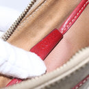 CELINE Macadam Canvas Shoulder Bag PVC Beige Gold Auth 153008-20