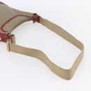 CELINE Macadam Canvas Shoulder Bag PVC Beige Gold Auth 153008-7