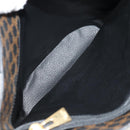 CELINE Macadam Canvas Tote Bag PVC Leather Black Gold Auth 153009V-9