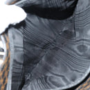 CELINE Macadam Canvas Tote Bag PVC Leather Black Gold Auth 153009V-10