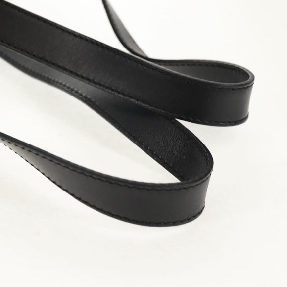 CELINE Macadam Canvas Tote Bag PVC Leather Black Gold Auth 153009V