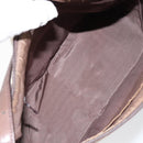 BURBERRY Nova Check Shoulder Bag Canvas Beige Silver Auth 153010-18