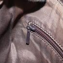 BURBERRY Nova Check Shoulder Bag Canvas Beige Silver Auth 153010-21