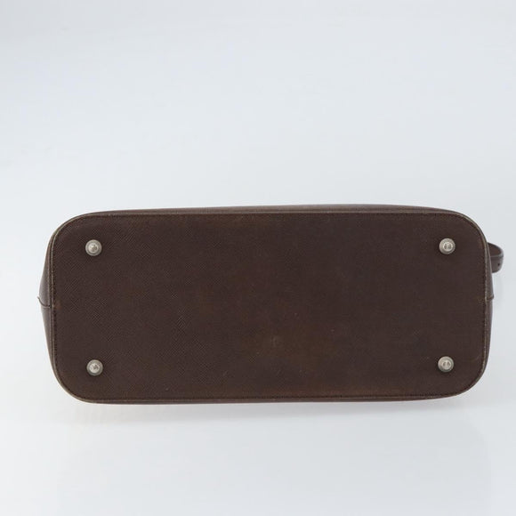 BURBERRY Nova Check Shoulder Bag Canvas Beige Silver Auth 153010