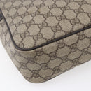 GUCCI GG Supreme Shoulder Bag PVC Beige Gold 233268 Auth 153011-17