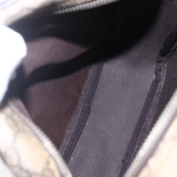 GUCCI GG Supreme Shoulder Bag PVC Beige Gold 233268 Auth 153011