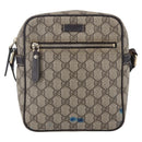 GUCCI GG Supreme Shoulder Bag PVC Beige Gold 233268 Auth 153011-13