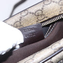 GUCCI GG Supreme Shoulder Bag PVC Beige Gold 233268 Auth 153011-12